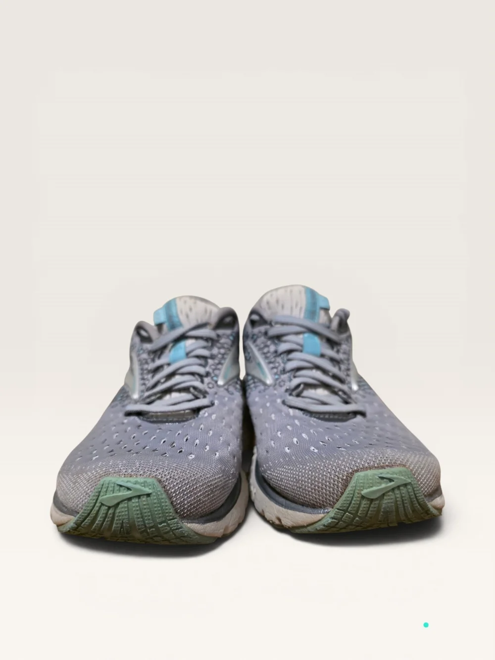 Brooks Glycerin 17 Gray Teal Running Shoes Sneakers Womens Size 9.5 B